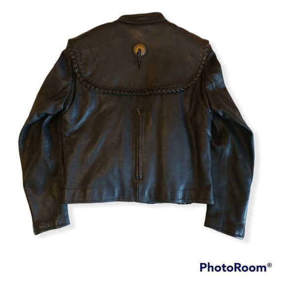 Women's 38 Harley-Davidson Willie G. Leather Jacket Vented with Liner RARE - Picture 1 of 8